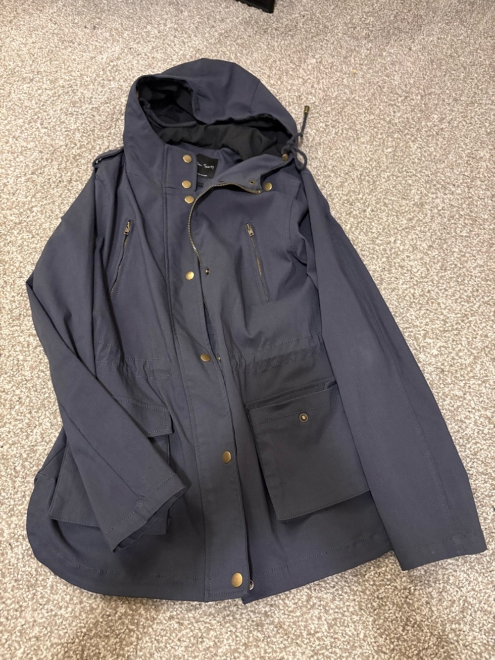 Women’s Blue Gray Hooded Jacket